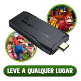 Video Game Stick 10 mil Jogos Retrô Antigo 4K Controle Sem Fio Portátil Original